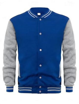 Collegejacke für Herren mit Druckknöpfen im Regular Fit
