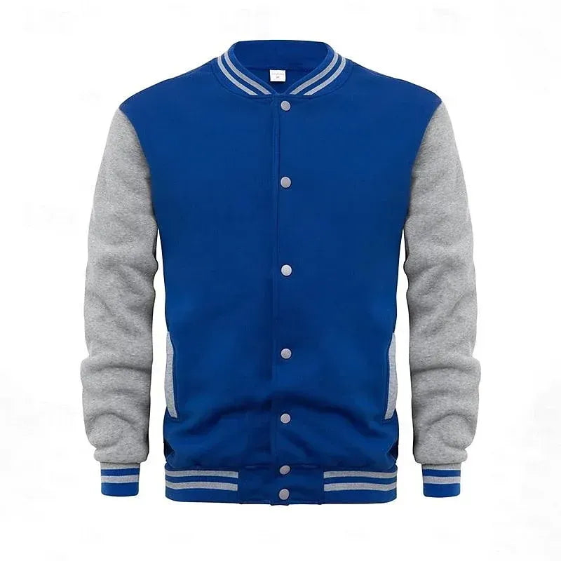 Collegejacke für Herren mit Druckknöpfen im Regular Fit