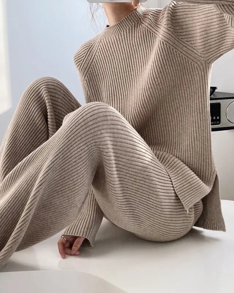 Strickset Stehkragen Damen