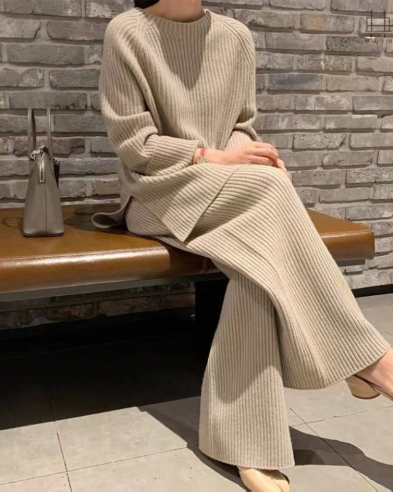 Strickset Stehkragen Damen