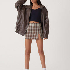 Oversized Jacke in glänzender Optik