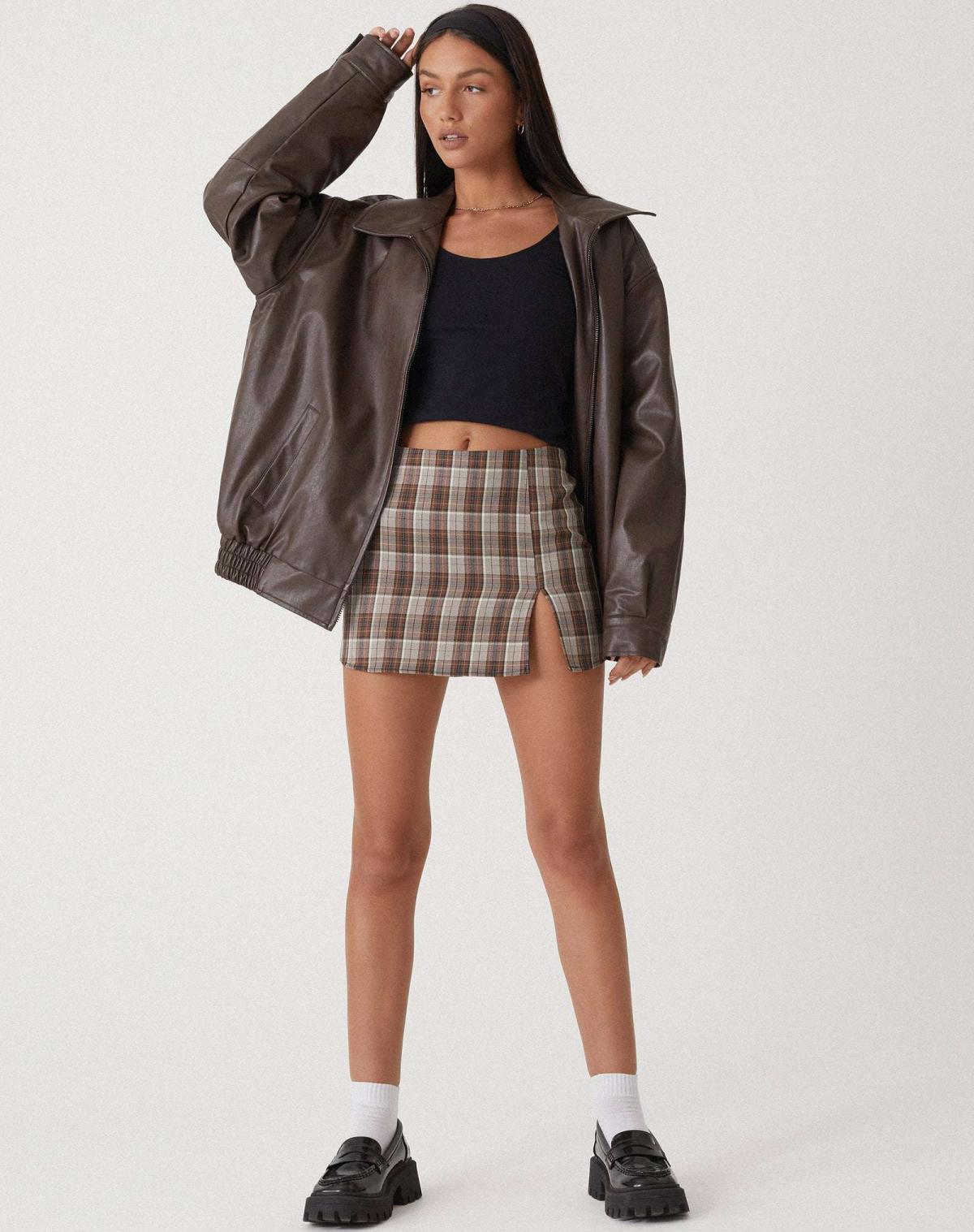 Oversized Jacke in glänzender Optik