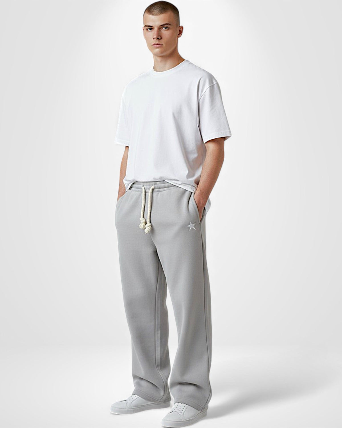 Unisex Baggy Jogginghose mit geradem Bein, Produktbild 3