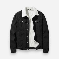 Gefütterte Jeansjacke für Herren mit Fleecekragen, Produktbild 9