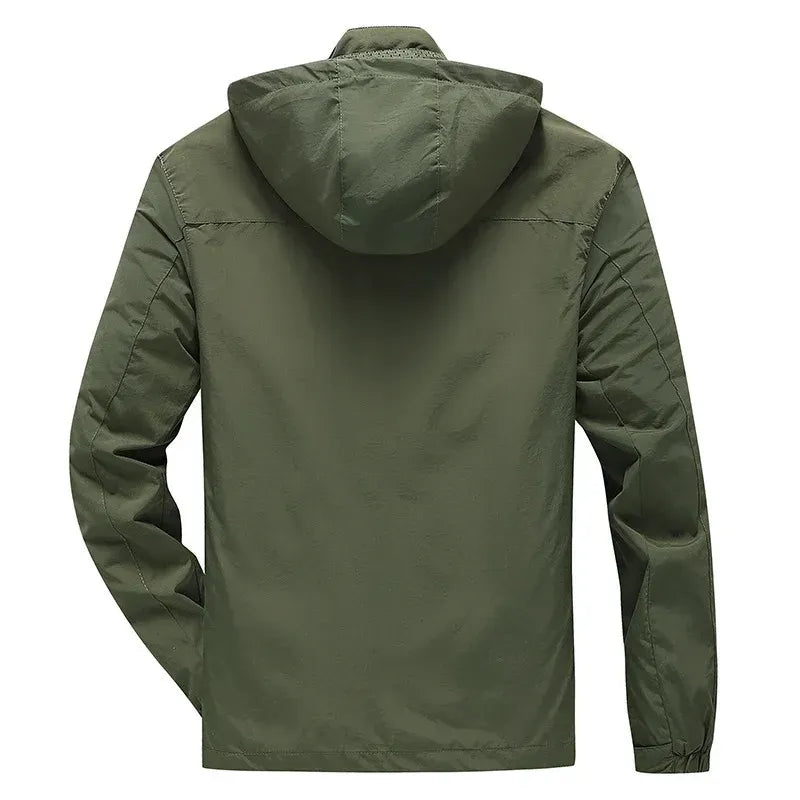 Outdoorjacke für Herren im sportlichen Stil mit wasserdichter Ausstattung