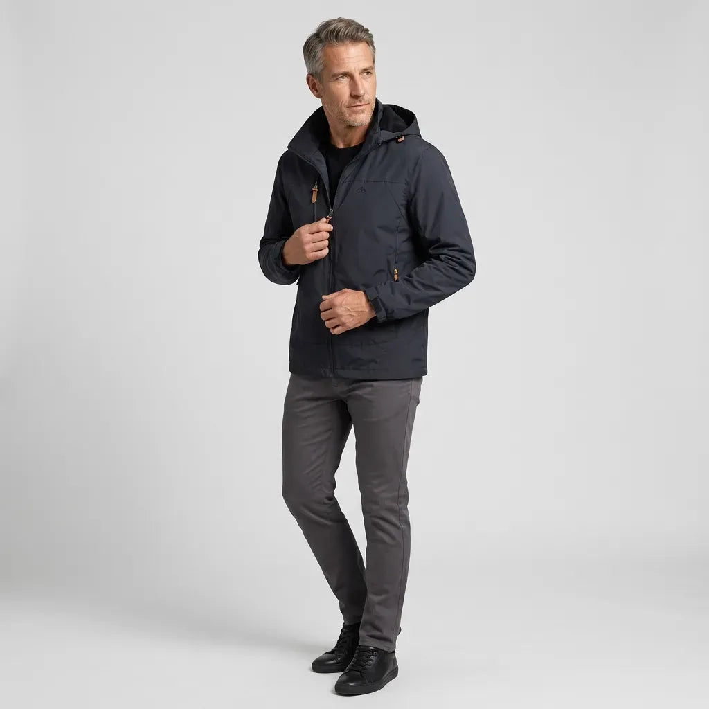 Outdoorjacke für Herren im sportlichen Stil mit wasserdichter Ausstattung
