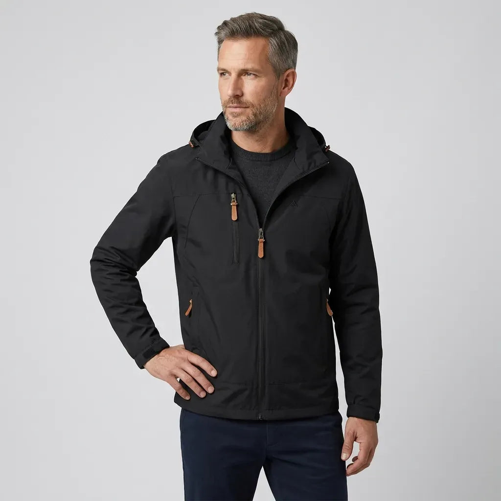 Outdoorjacke für Herren im sportlichen Stil mit wasserdichter Ausstattung