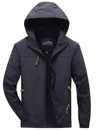 Outdoorjacke für Herren im sportlichen Stil mit wasserdichter Ausstattung