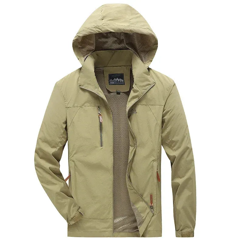 Outdoorjacke für Herren im sportlichen Stil mit wasserdichter Ausstattung