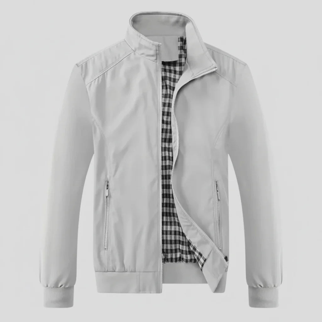 Blousonjacke für Herren mit Stehkragen und gestreiften Bündchen, Produktbild 9