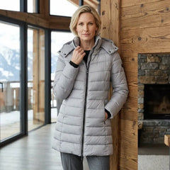 Steppmantel für Damen mit abnehmbarer Kapuze, Produktbild 7