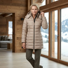 Steppmantel für Damen mit abnehmbarer Kapuze, Produktbild 12