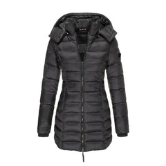 Steppmantel für Damen mit abnehmbarer Kapuze, Produktbild 10
