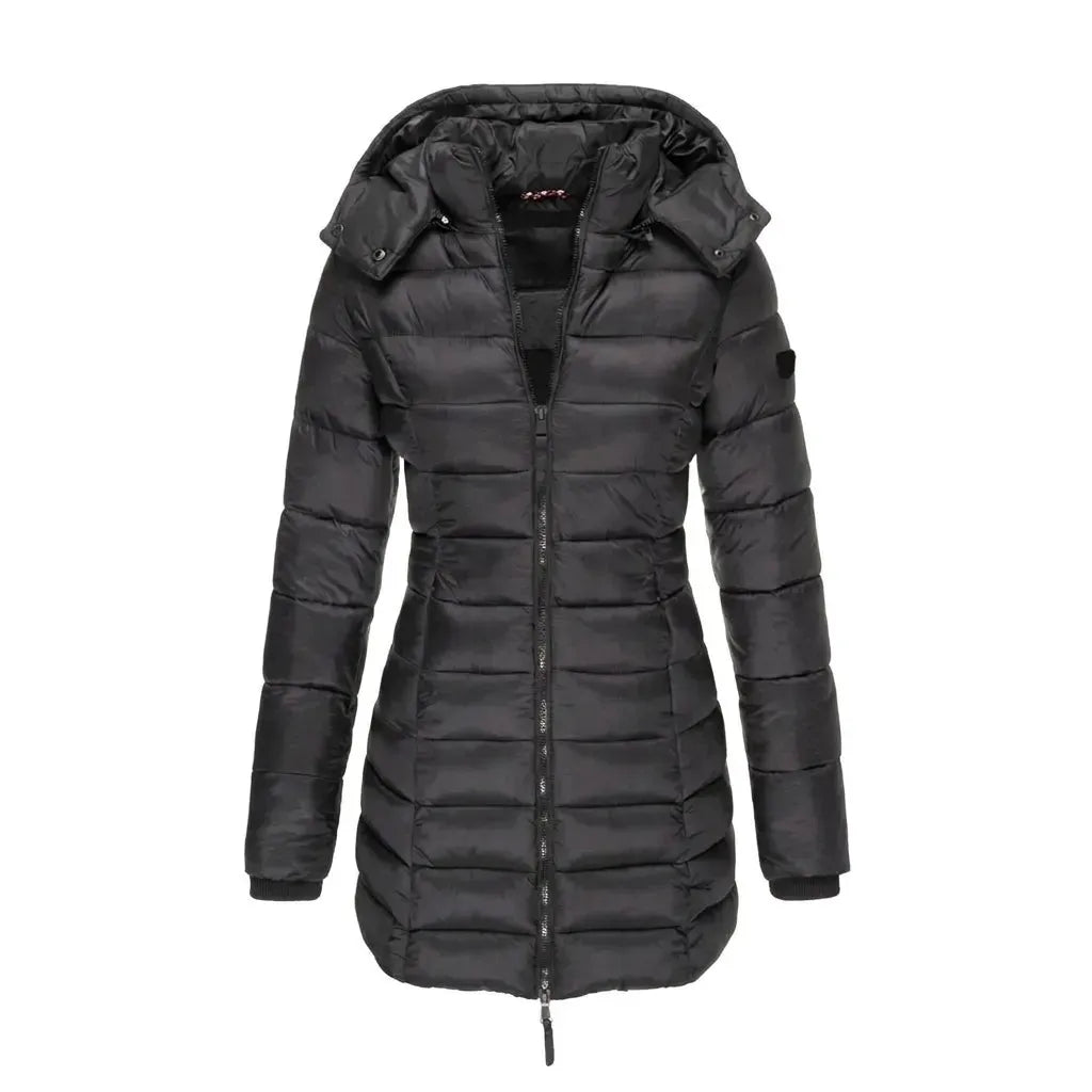 Steppmantel für Damen mit abnehmbarer Kapuze, Produktbild 10