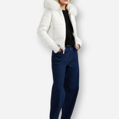 Steppjacke für Damen mit Kunstfellkapuze, Produktbild 9