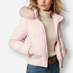 Steppjacke für Damen mit Kunstfellkapuze, Produktbild 8