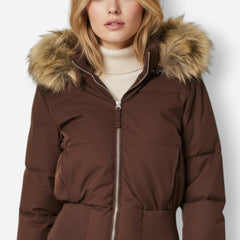 Steppjacke für Damen mit Kunstfellkapuze, Produktbild 2
