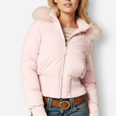 Steppjacke für Damen mit Kunstfellkapuze, Produktbild 7