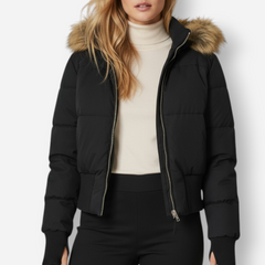 Steppjacke für Damen mit Kunstfellkapuze, Produktbild 6