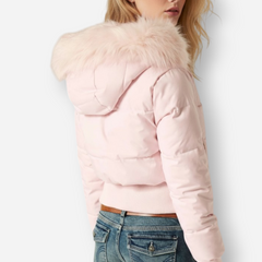 Steppjacke für Damen mit Kunstfellkapuze, Produktbild 12