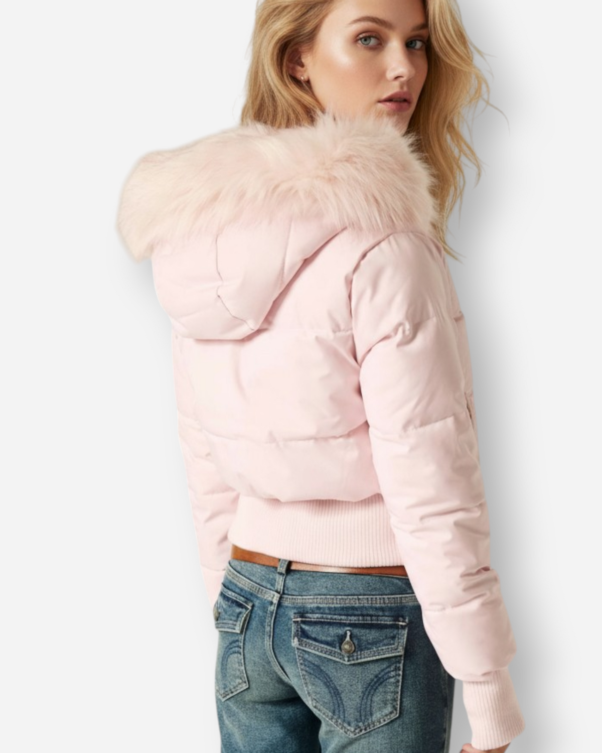 Steppjacke für Damen mit Kunstfellkapuze, Produktbild 12