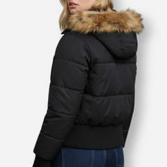 Steppjacke für Damen mit Kunstfellkapuze, Produktbild 11