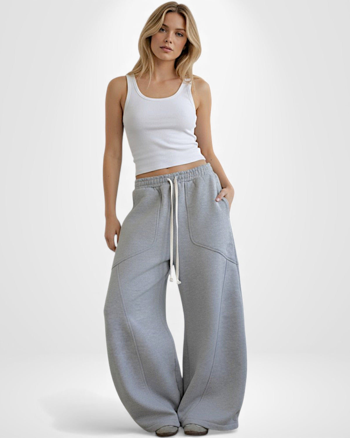 Unisex Jogginghose in Oversize mit weitem Bein, Produktbild 1