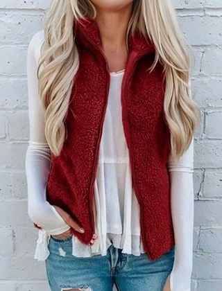 Teddyfleece Weste für Damen